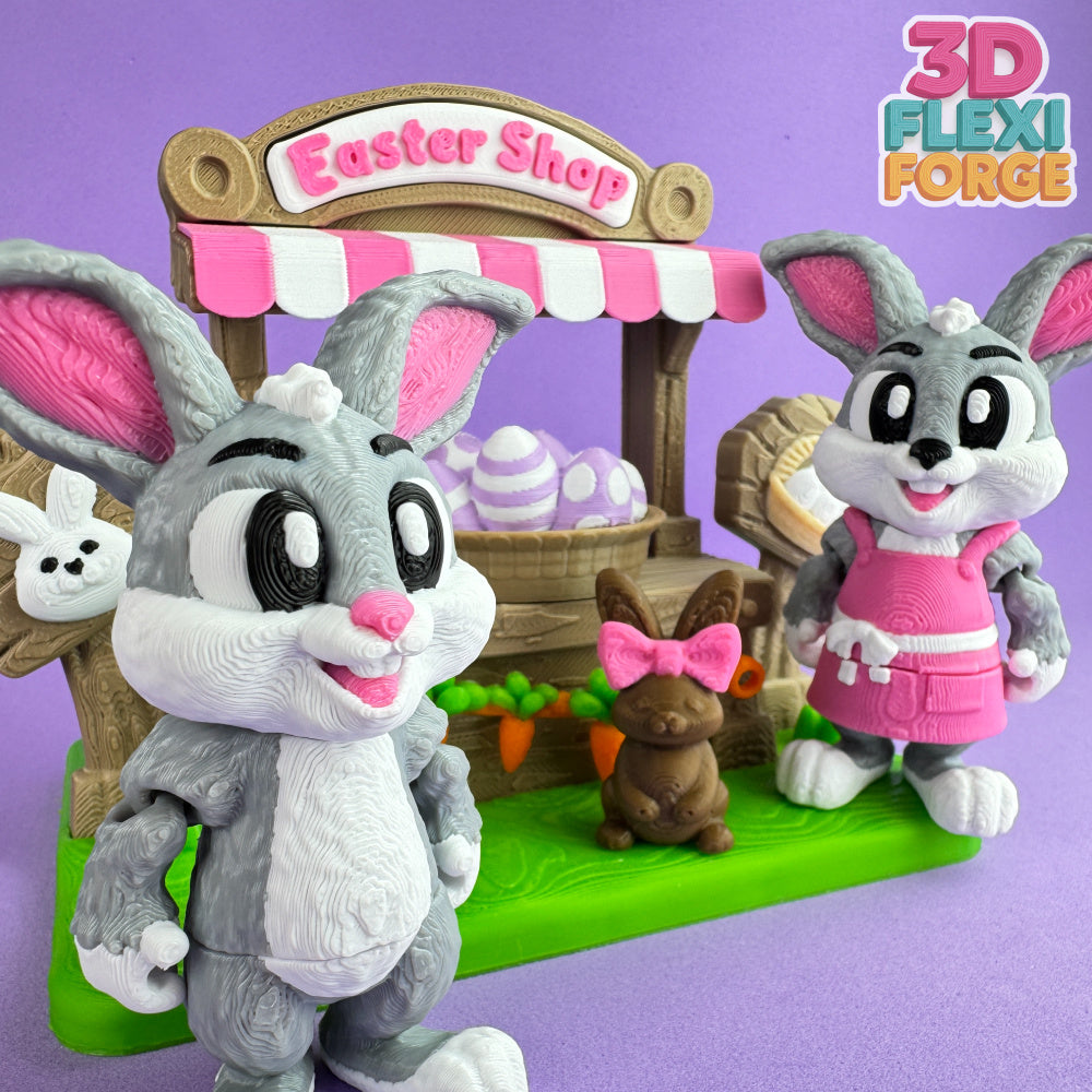 Easter Bunny Market Stall Playset
