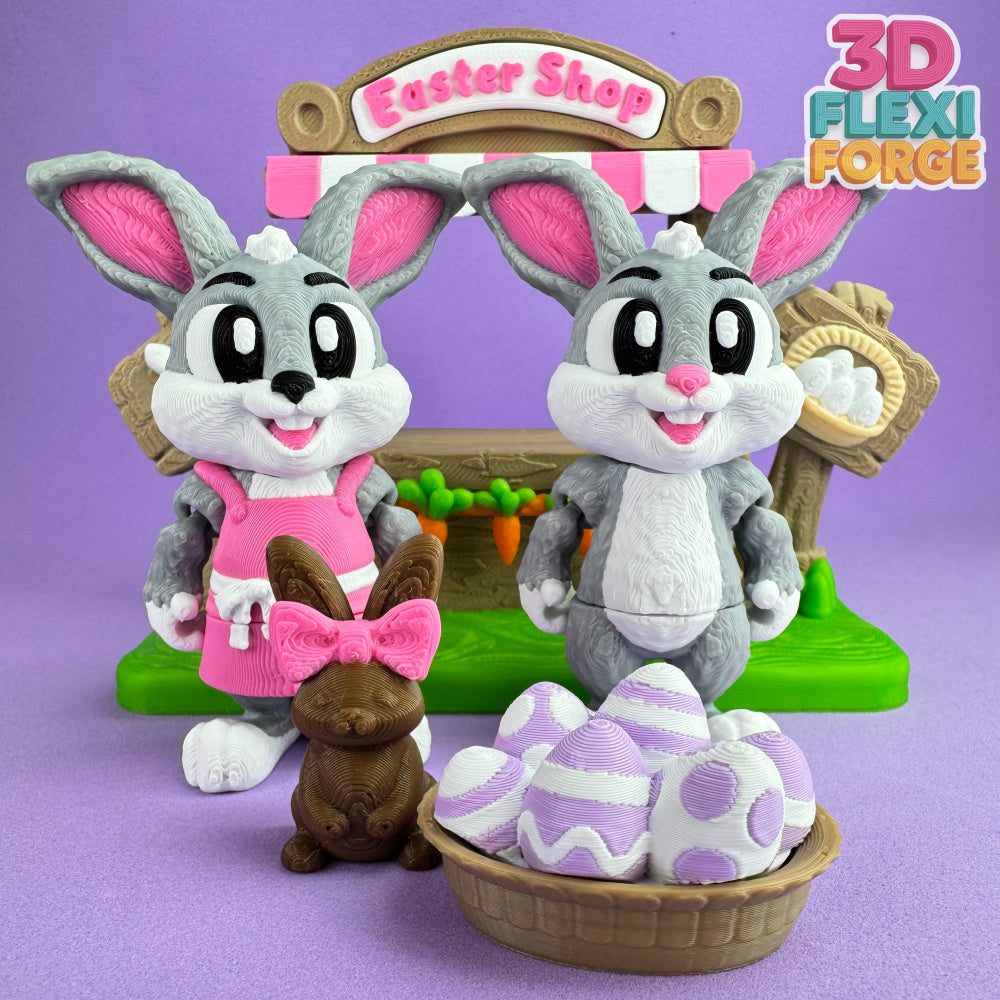 Easter Bunny Market Stall Playset