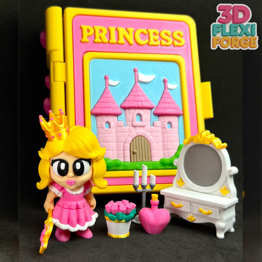 Princess & Accessory Set – A Fairytale Tucked Inside a Magical Book!