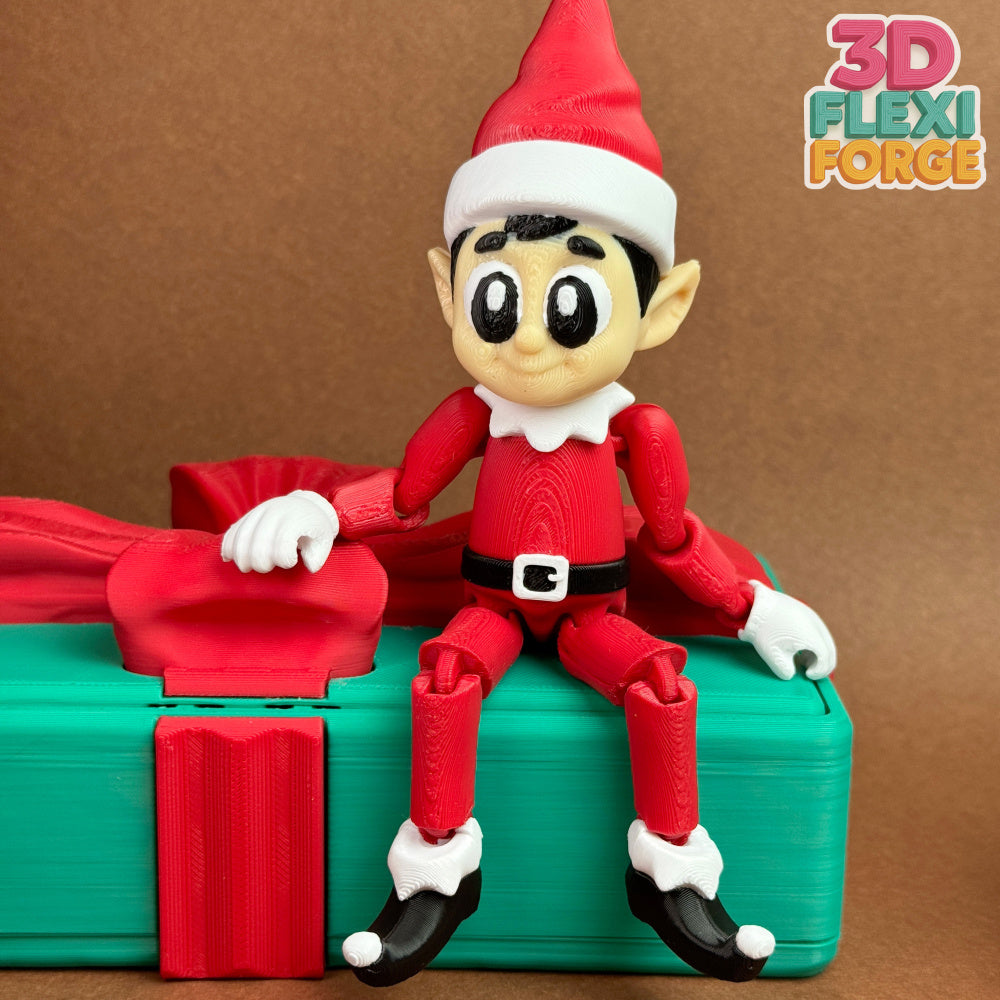Christmas Elf in His Gift Box Set