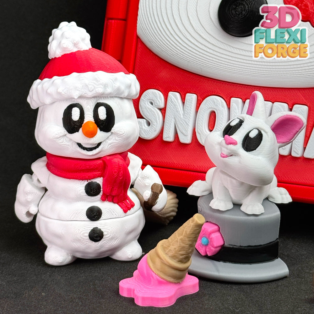 Snowman & Accessory Winter Set – A Cozy Winter Wonderland in a Storybook!