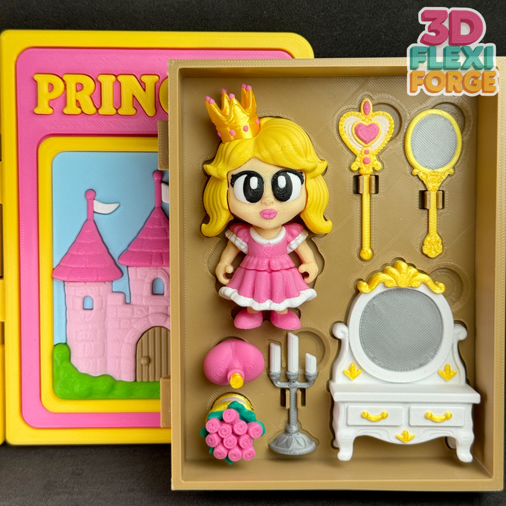 Princess & Accessory Set – A Fairytale Tucked Inside a Magical Book!