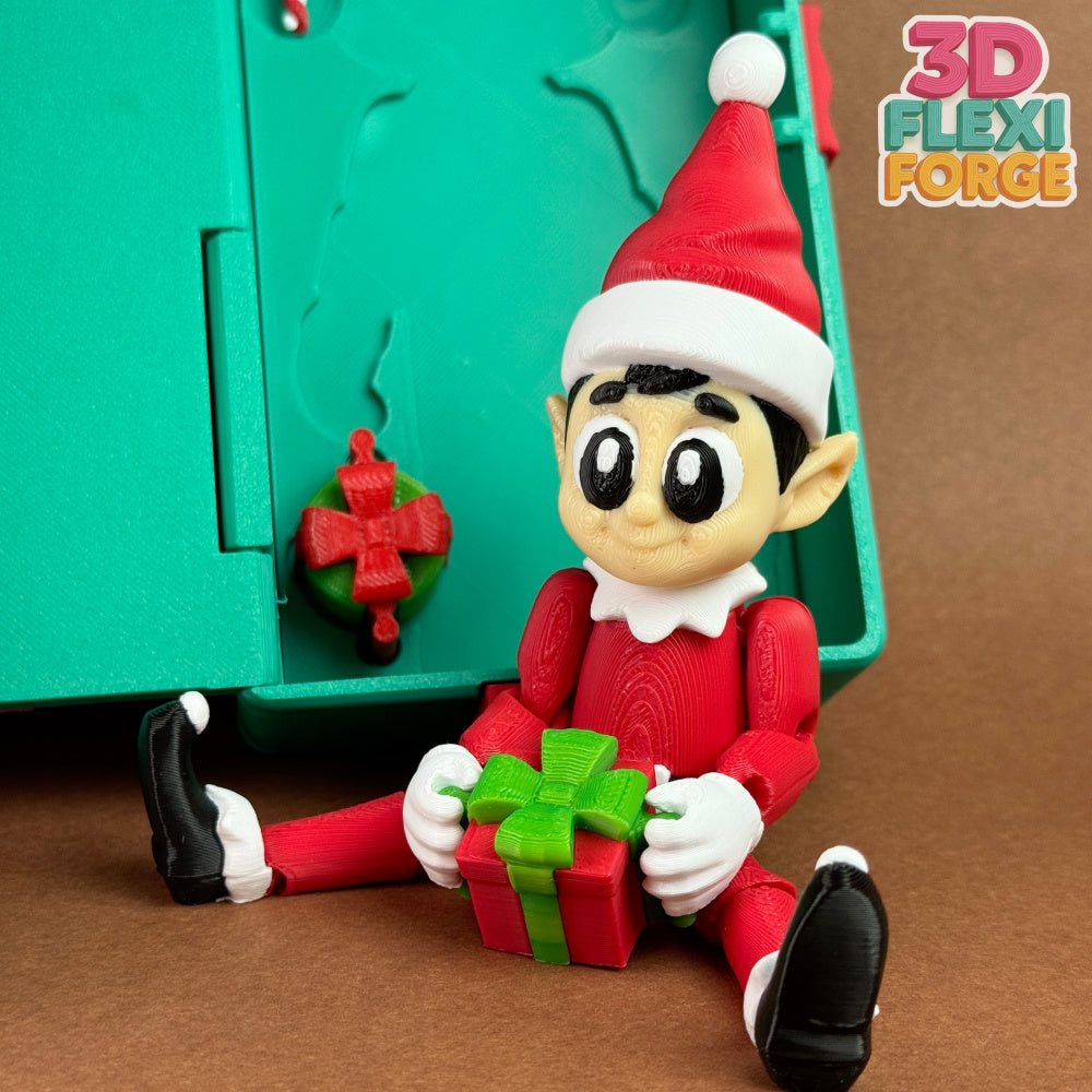 Christmas Elf in His Gift Box Set
