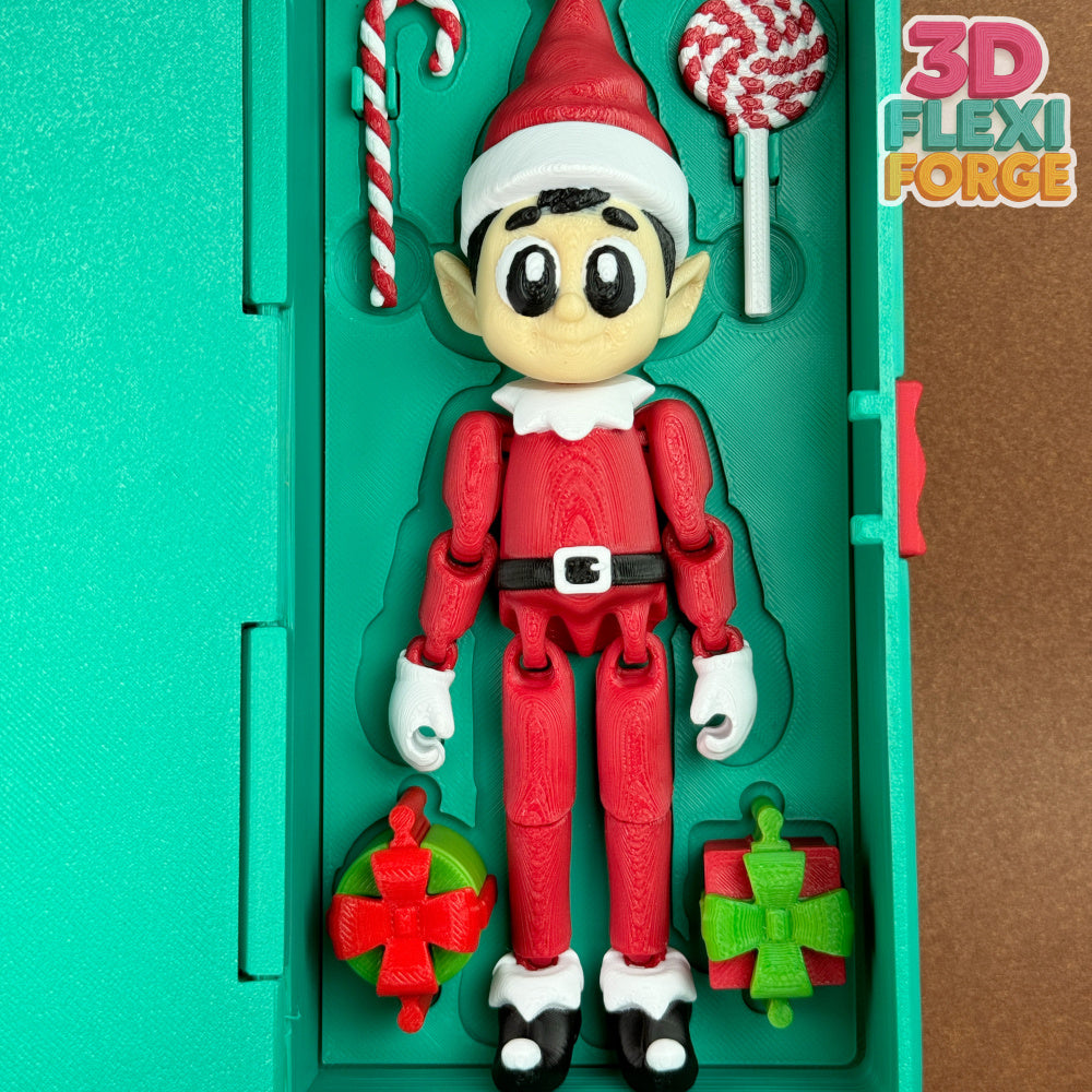 Christmas Elf in His Gift Box Set
