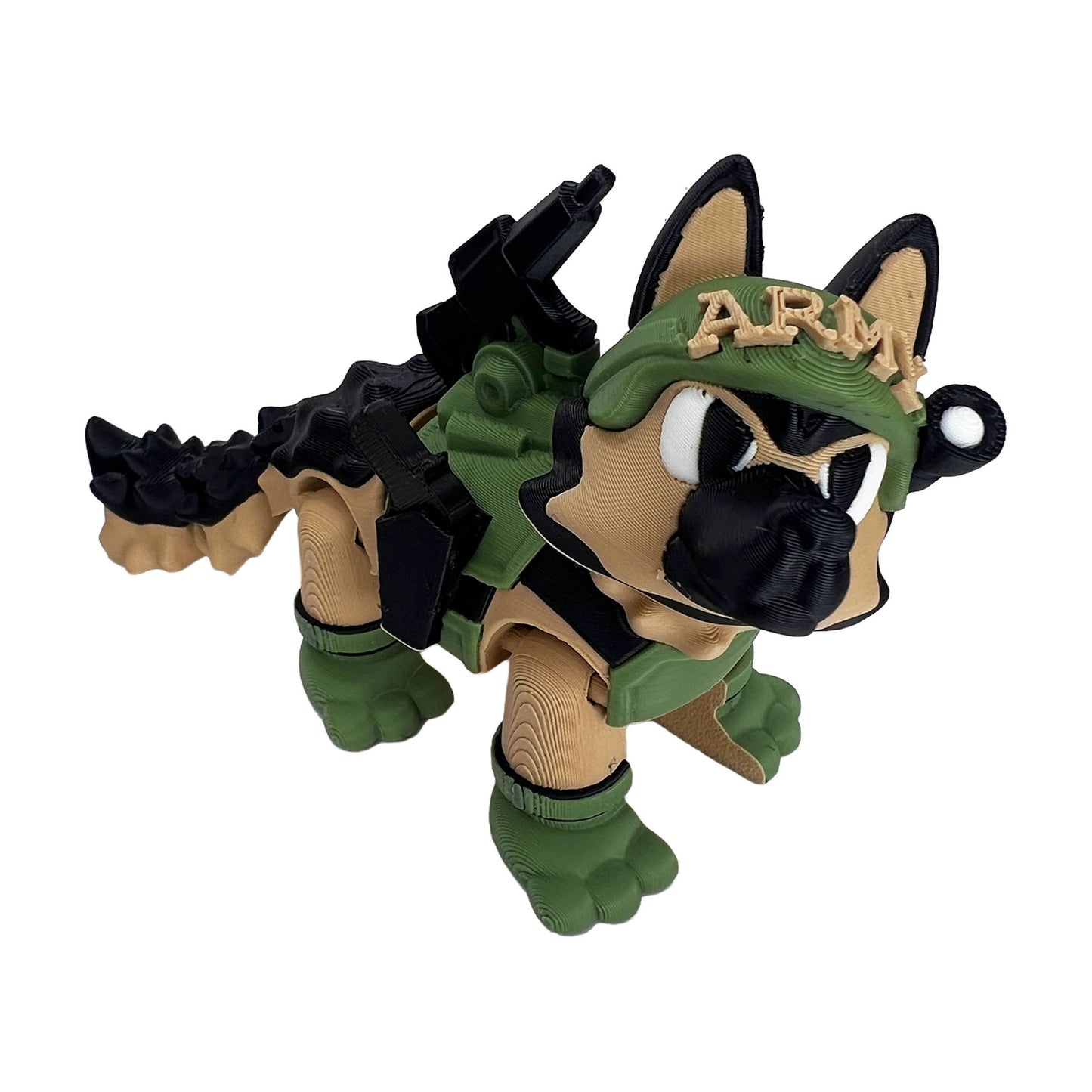 Army German Shepherd – 3D Printed Collectible