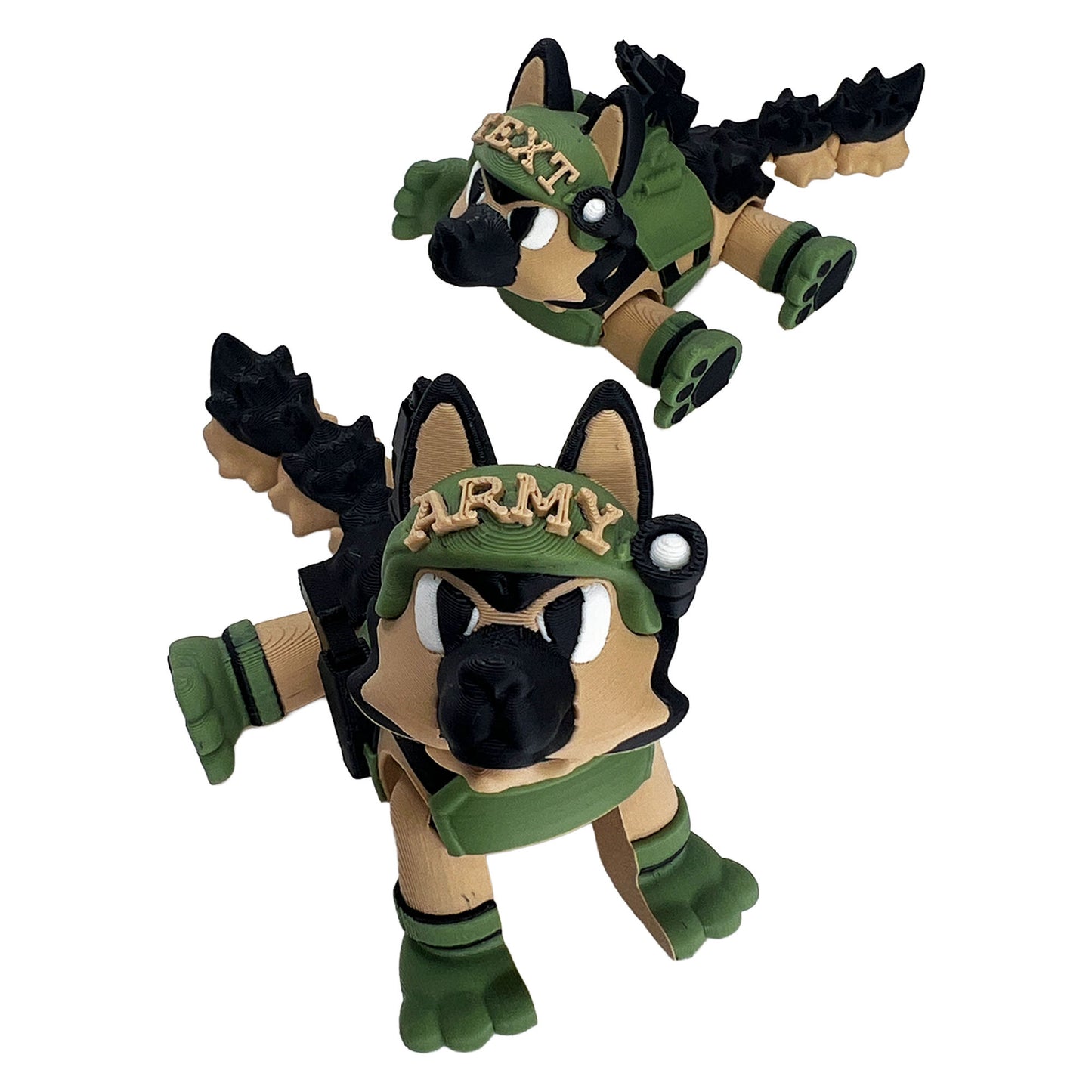 Army German Shepherd – 3D Printed Collectible