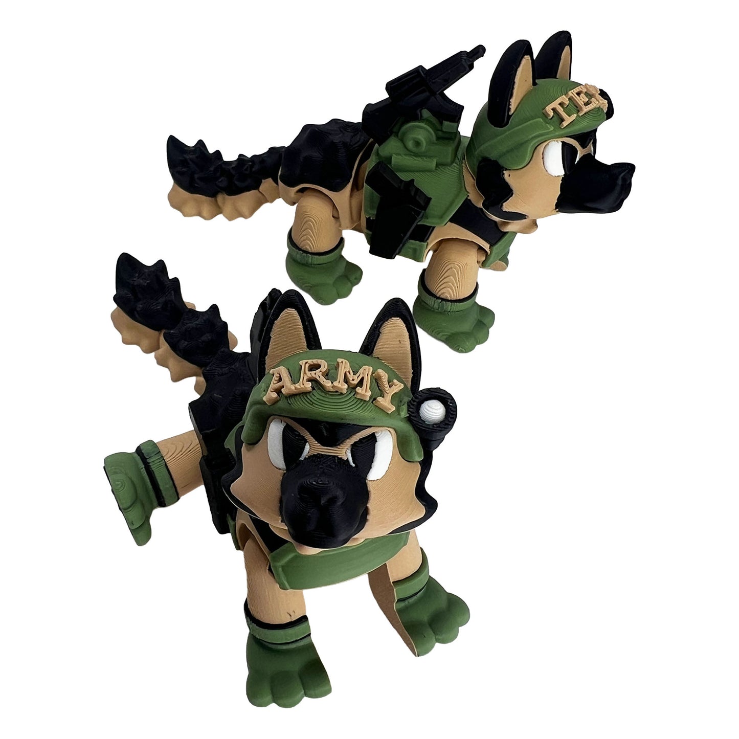 Army German Shepherd – 3D Printed Collectible