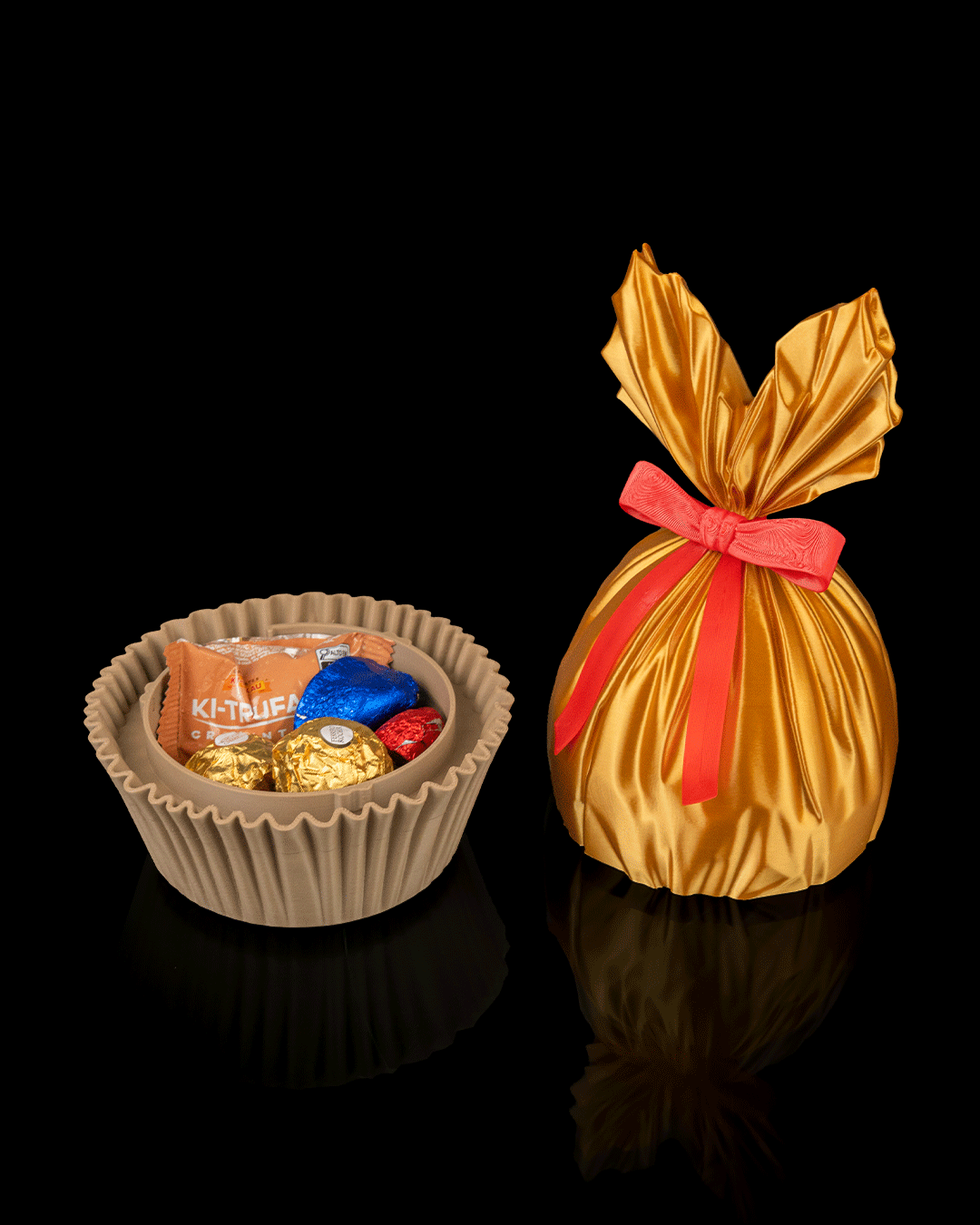 Golden Treat Container