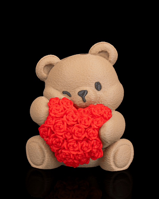 Heart Blossom Bear Keychain
