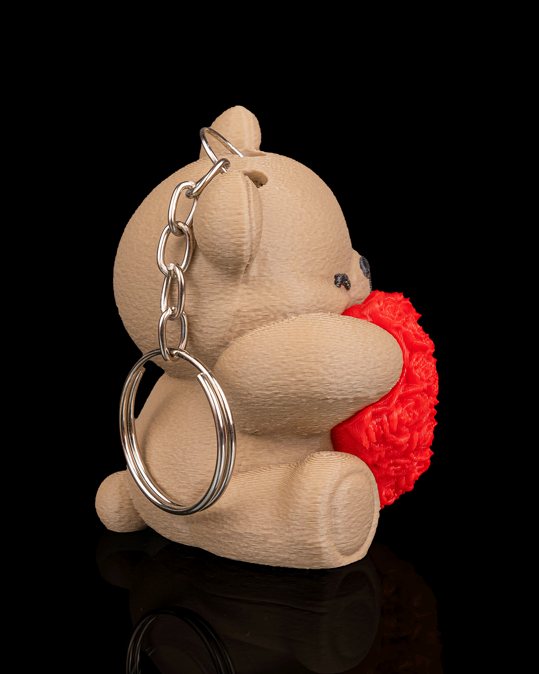 Heart Blossom Bear Keychain