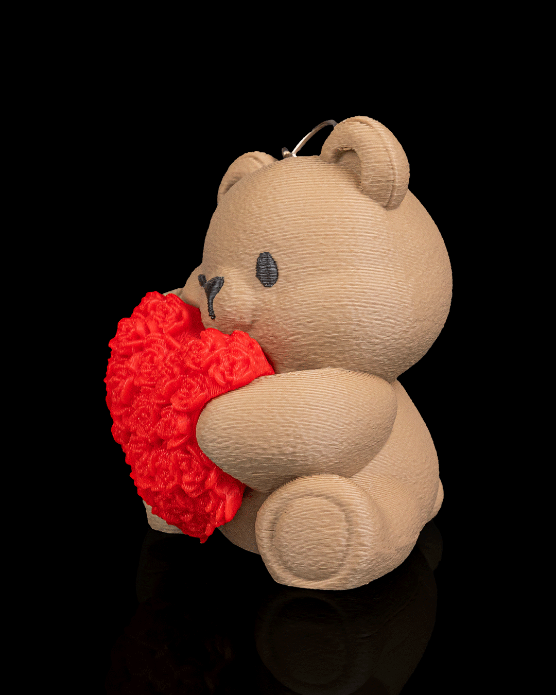 Heart Blossom Bear Keychain