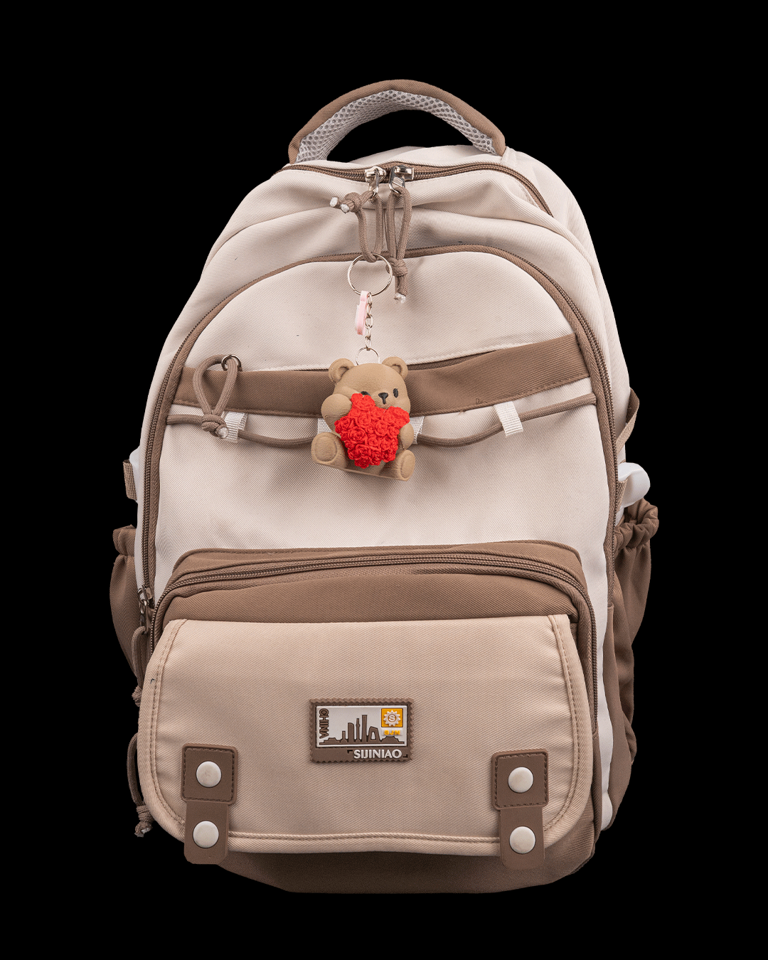 Heart Blossom Bear Keychain