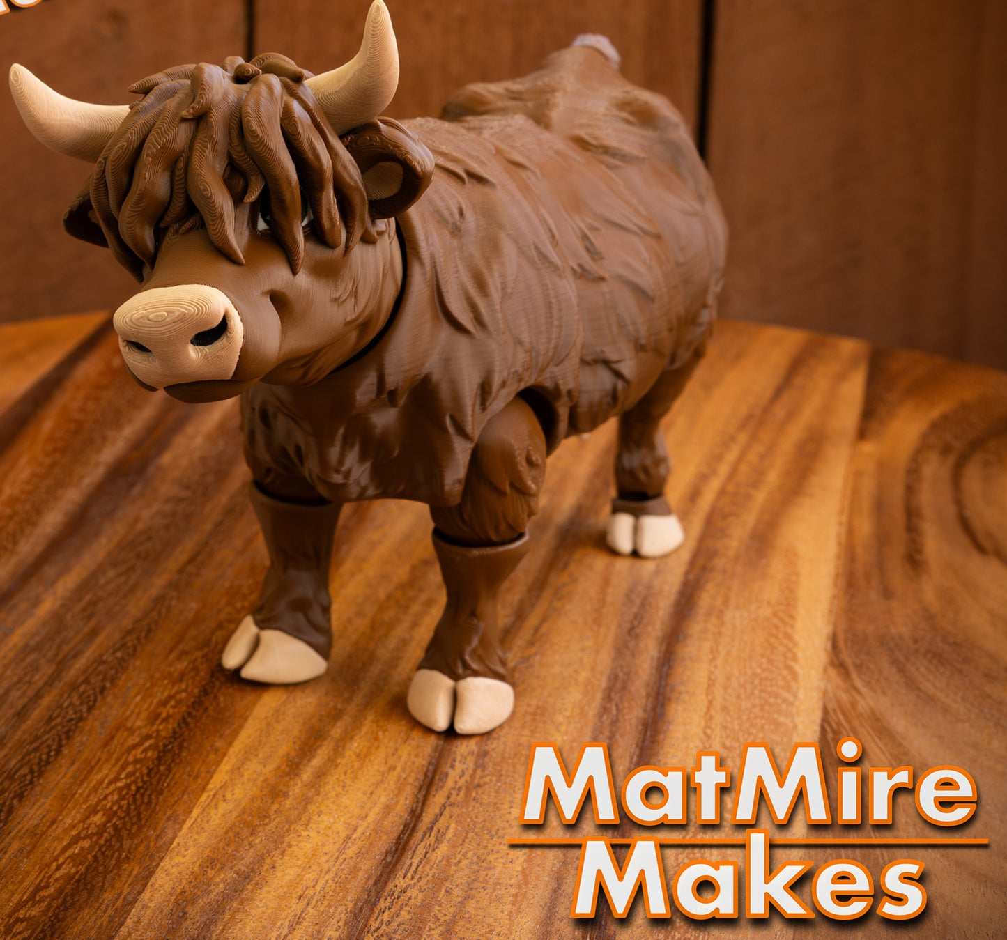 Highland Cow – 3D Printed Collectible