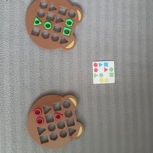 Shape Matching Game Set – Pig, Turtle & Bear!