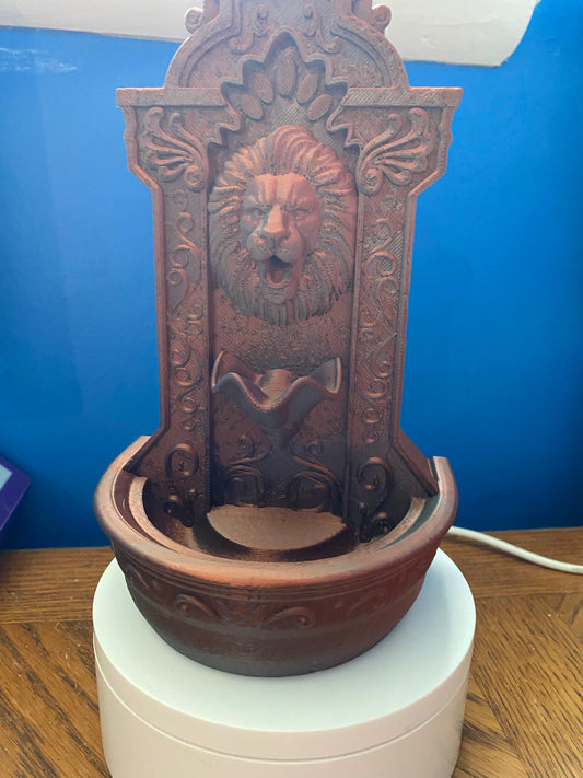 Lion’s Courage Fountain – Backflow Burner by STLFlix