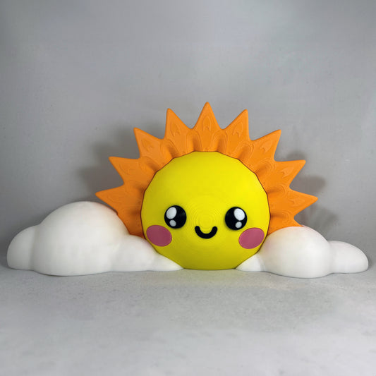 Kawaii Sun and Clouds Figurine