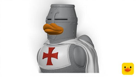 Knights of Templar Duck – Designed by Atro | 3D Printed Collectible