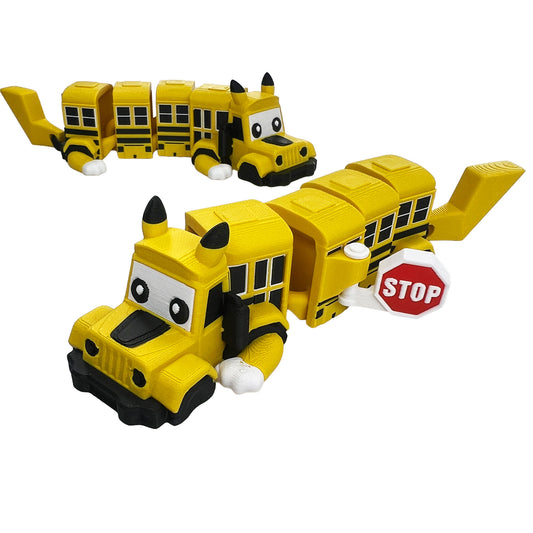 School Bus Dragon – 3D Printed Collectible