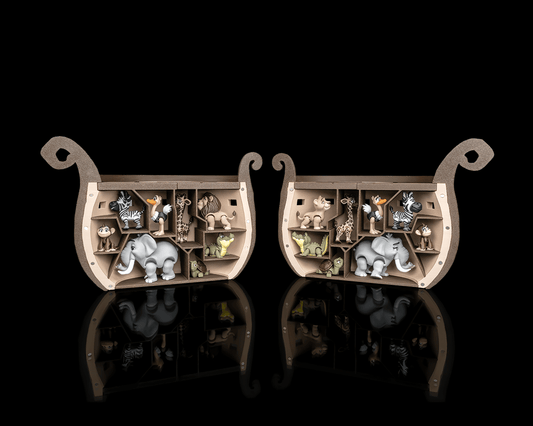 🛳️ Noah's Ark – A Floating Home with Room for Everyone! 🦁🦓🦒 Designed by STLFlix | 3D Printed Collectible