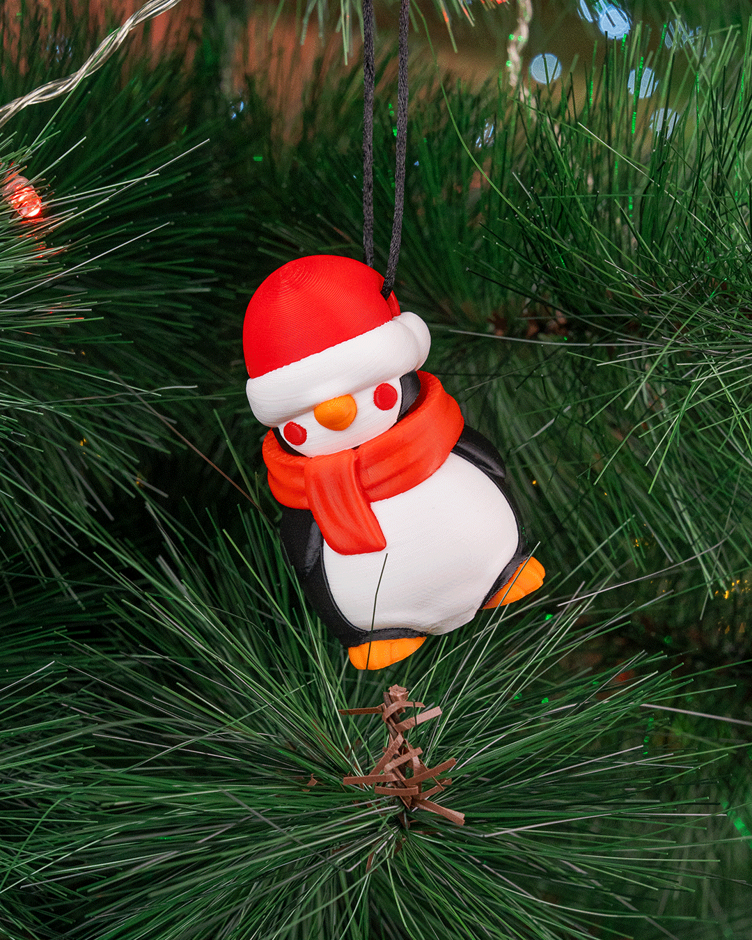 North Pole Tourist Christmas Ornament – Chillin’ in Style!