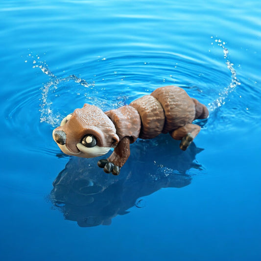 🦦 Say Hello to Your New Favorite River Rascal 6-Inch 3D Printed River Otter by MatMire Makes