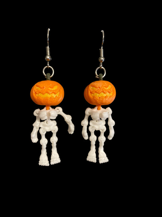 🎃💀 Skeleton Jack Earrings – Spooky with Style