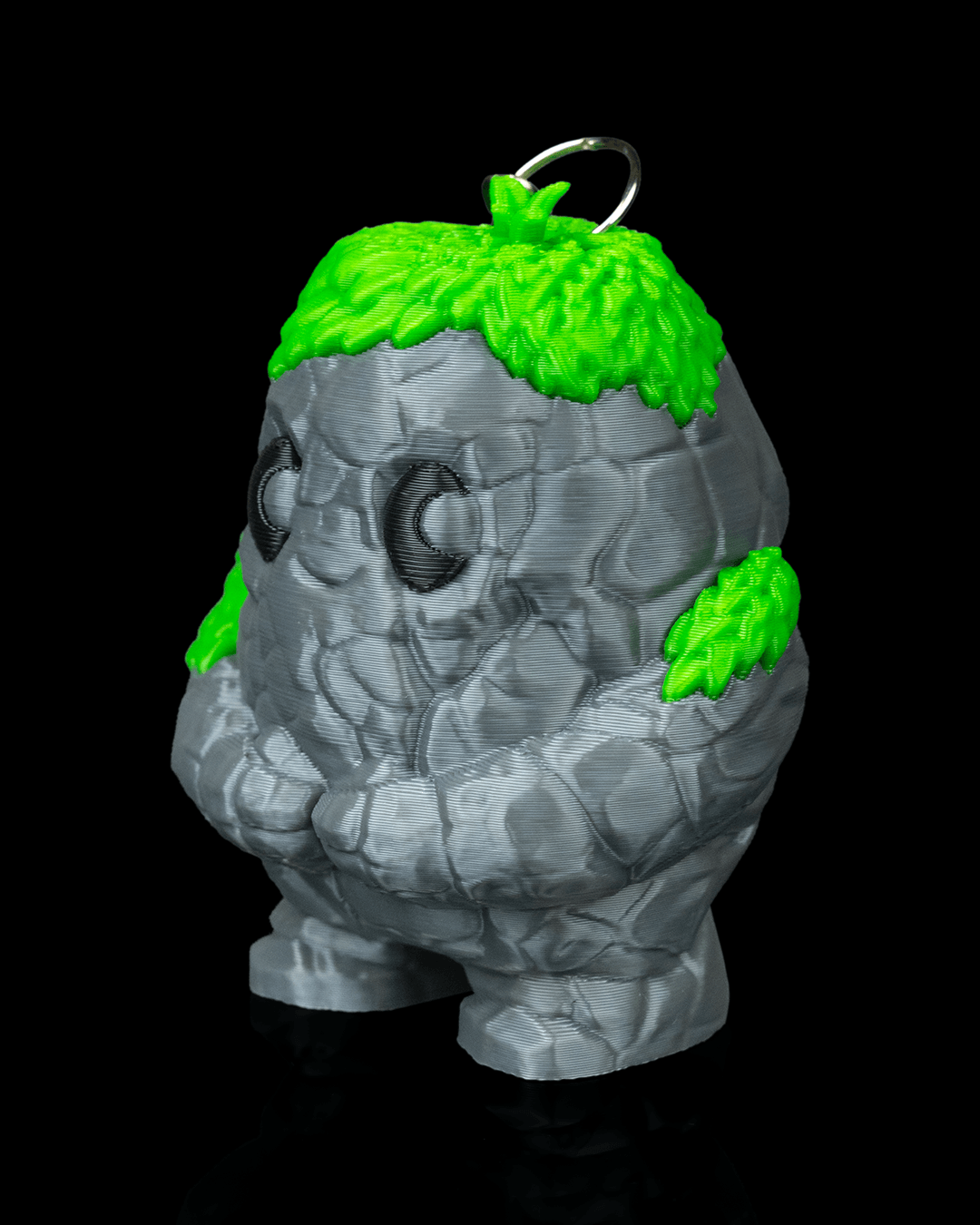 🪨 Pebbi, the Stone Spirit Keychain or Bookbag Charm