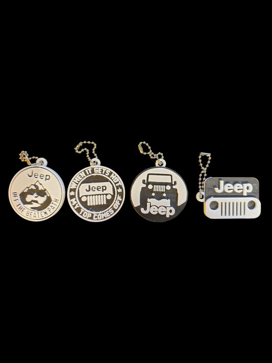 Jeep Keychain Set – Set of 4