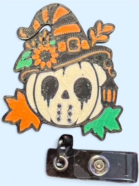 Halloween Badge Reel Collection – Spooky Style for Your Workday!