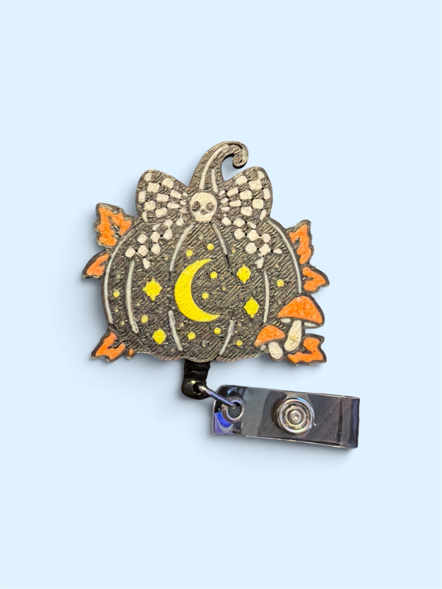 Halloween Badge Reel Collection – Spooky Style for Your Workday!