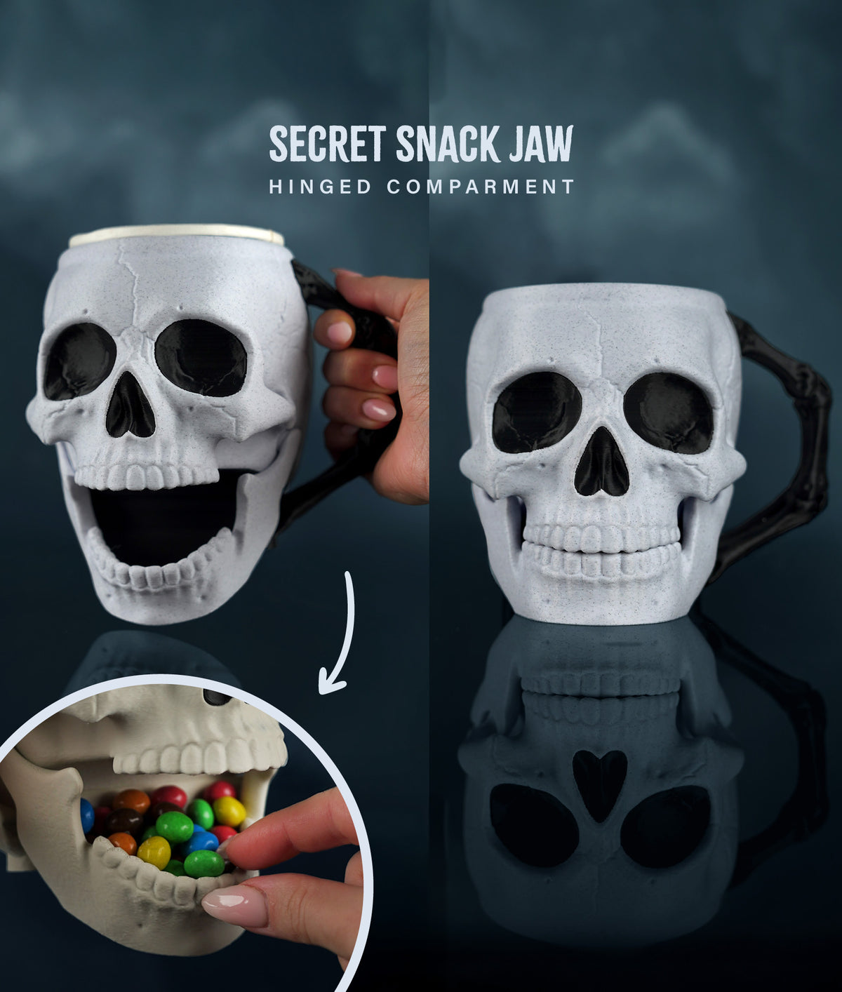 Skullivan the Ice Pint Holding Skull