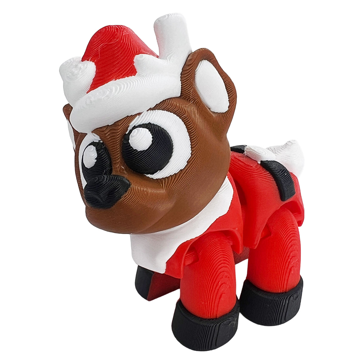Reindeer Bundle Set with Sleigh – 3D Printed Christmas Collection