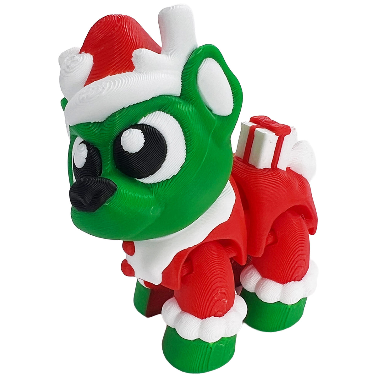 Reindeer Bundle Set with Sleigh – 3D Printed Christmas Collection