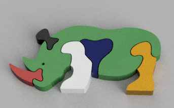 Rhinoceros Jigsaw Puzzle