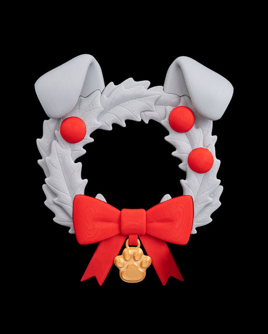 Santa Paws Wreath – The Goodest Holiday Guardian!
