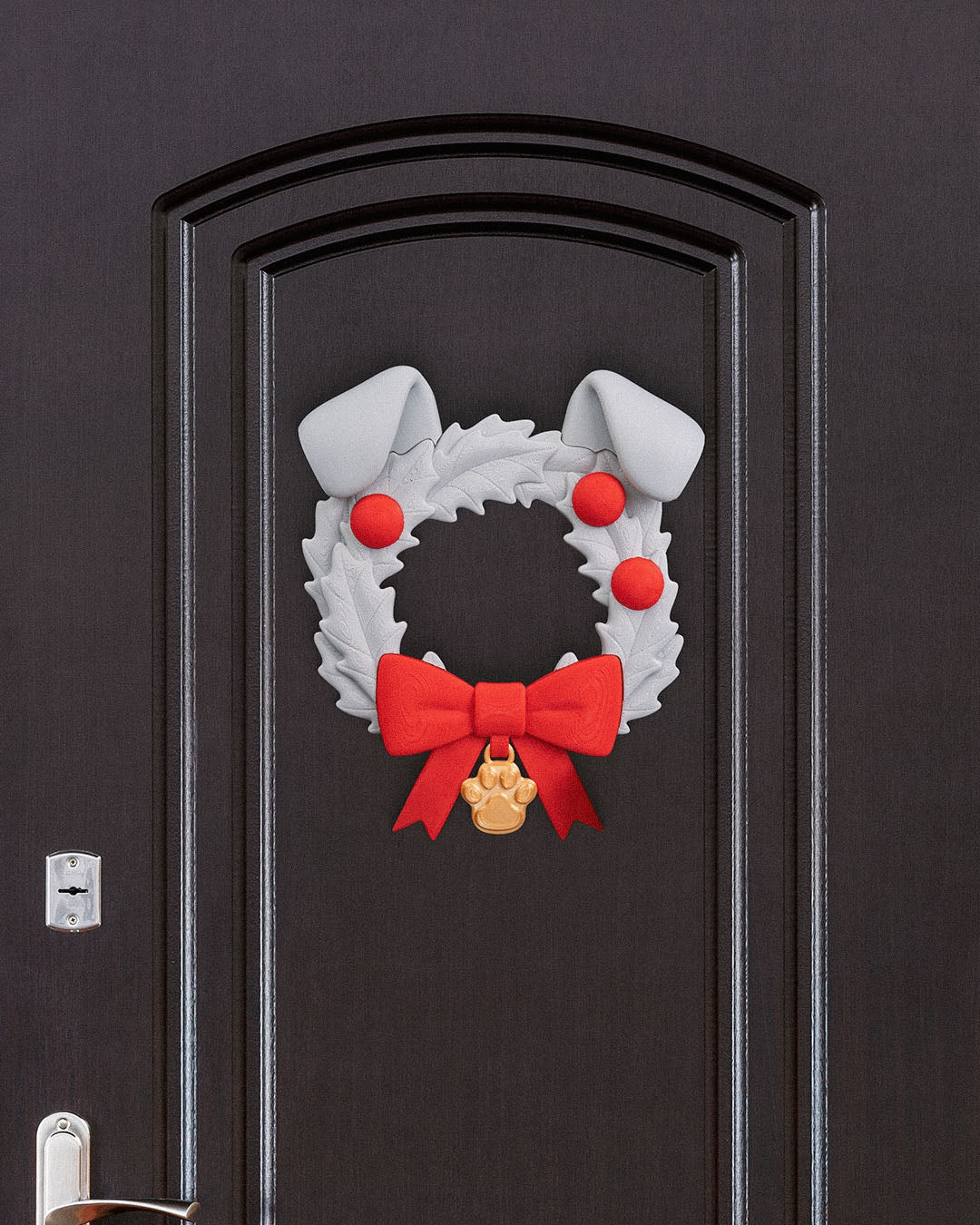 Santa Paws Wreath – The Goodest Holiday Guardian!
