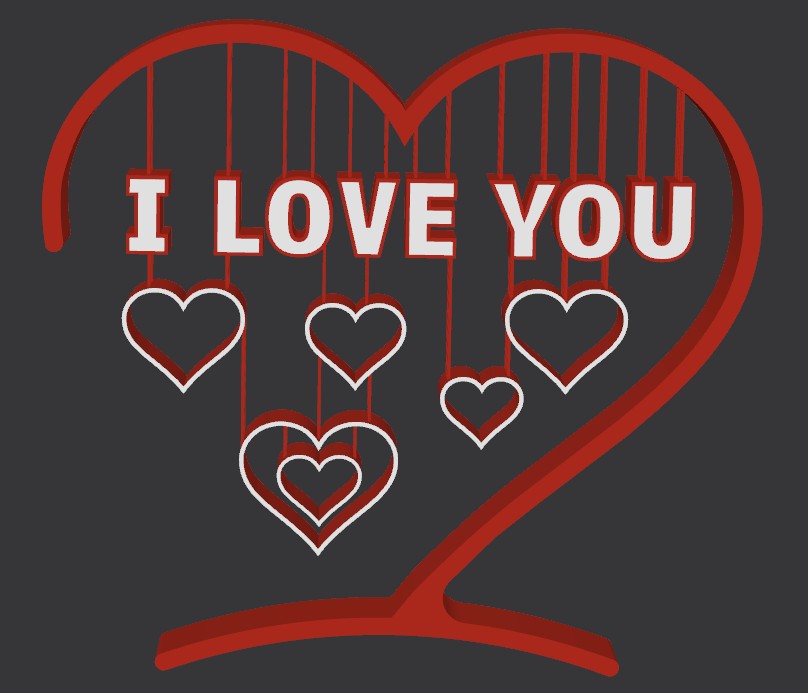 “I Love You” Display Stand