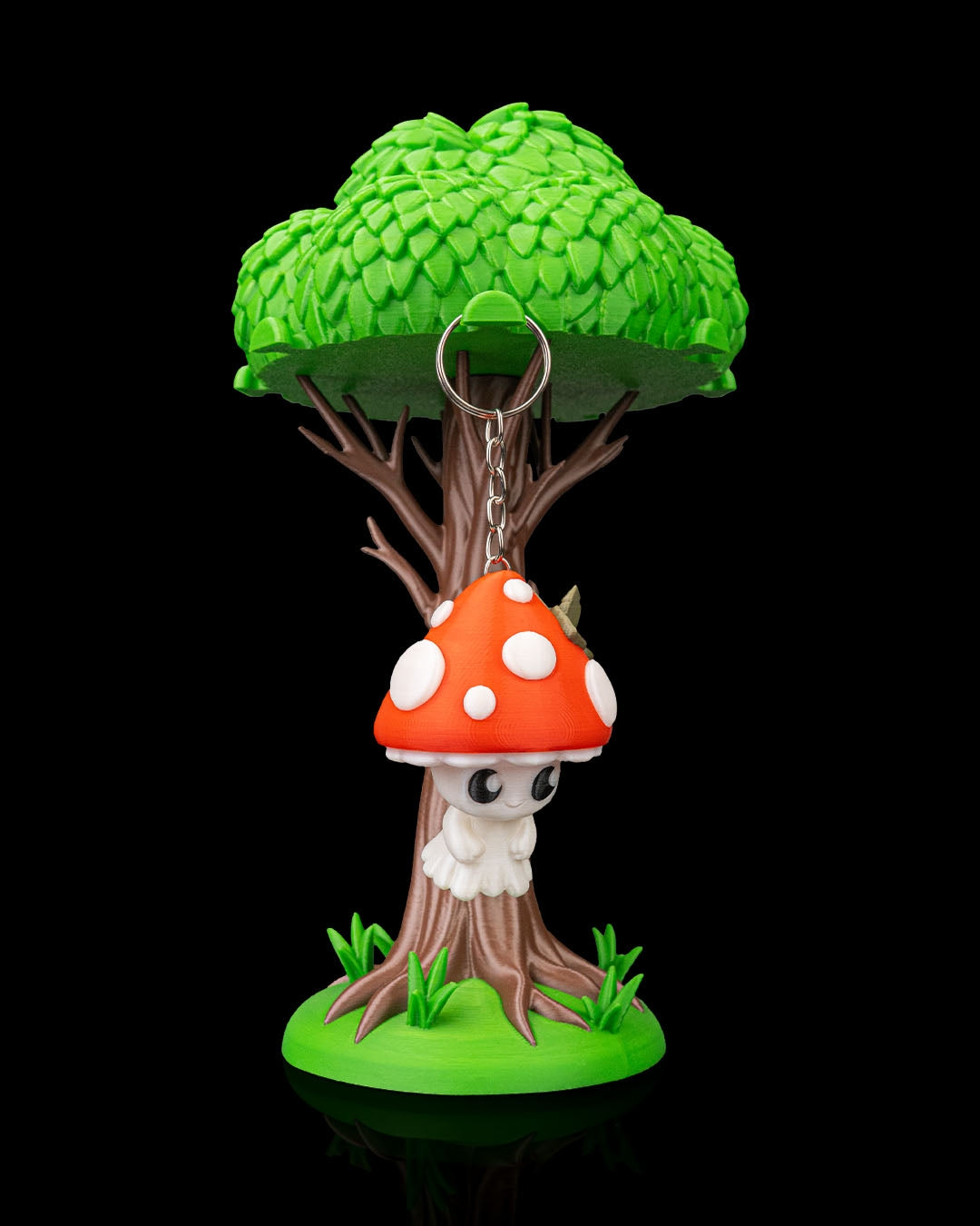 🍄 Shime, the Mushroom Spirit Keychain or Bookbag Charm