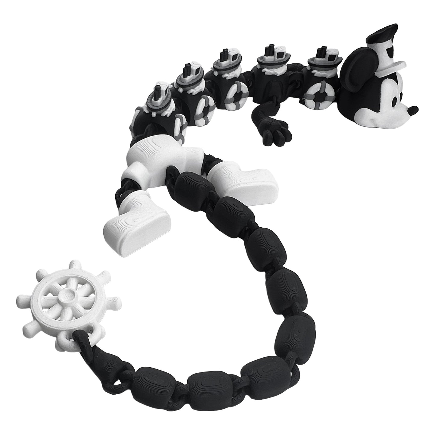 Steamboat Willie Dragon – 3D Printed Collectible