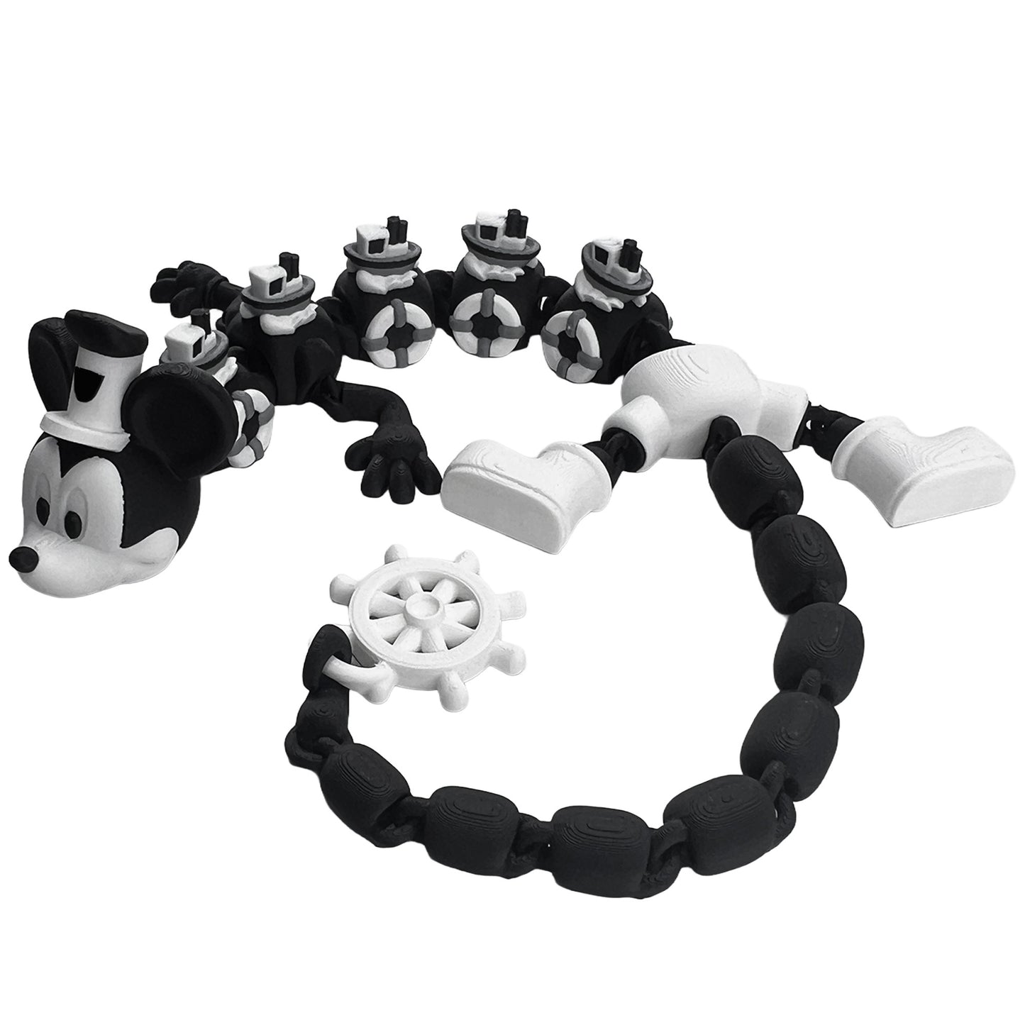 Steamboat Willie Dragon – 3D Printed Collectible
