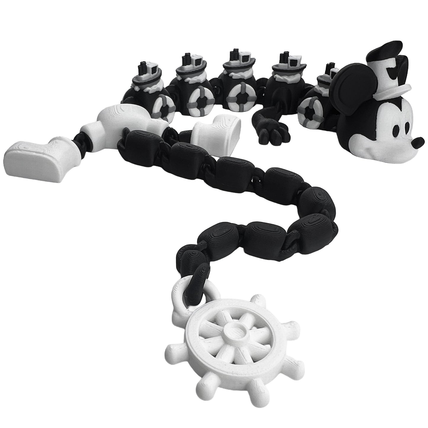 Steamboat Willie Dragon – 3D Printed Collectible