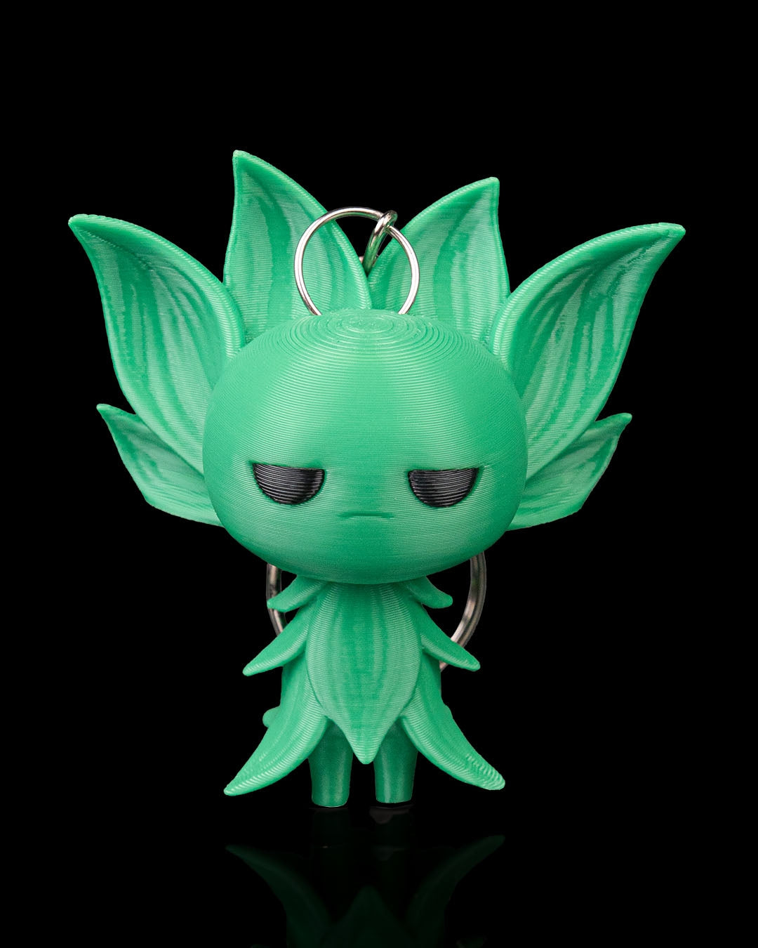 🍃 Sylvi, the Leaf Spirit Keychain or Bookbag Charm