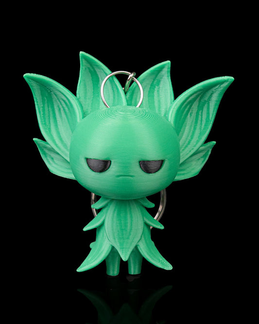 🍃 Sylvi, the Leaf Spirit Keychain or Bookbag Charm