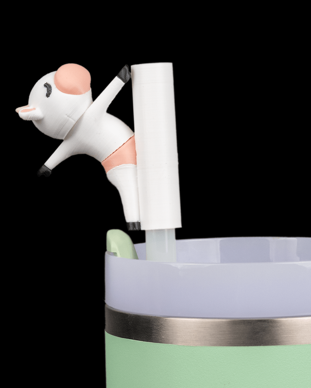 Udderly Thirsty – Straw Topper & Charm