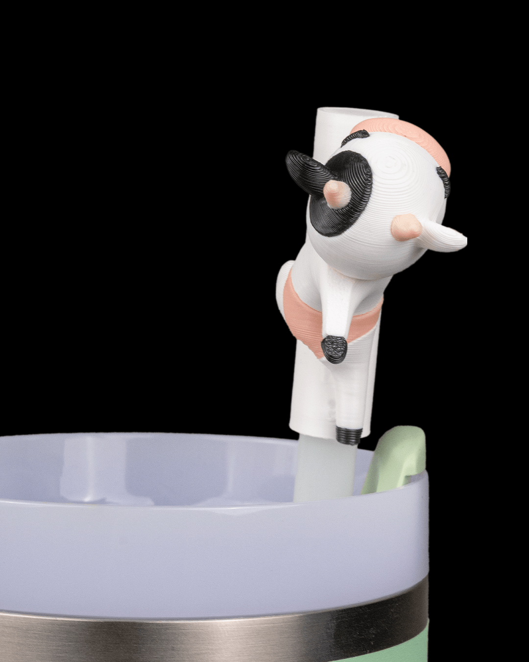 Udderly Thirsty – Straw Topper & Charm