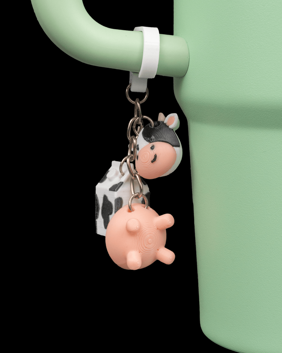Udderly Thirsty – Straw Topper & Charm