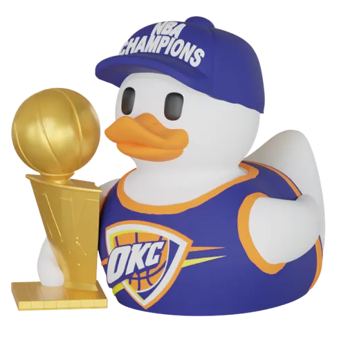 Oklahoma City Thunder Championship Duck – 3D Printed Collectible Art