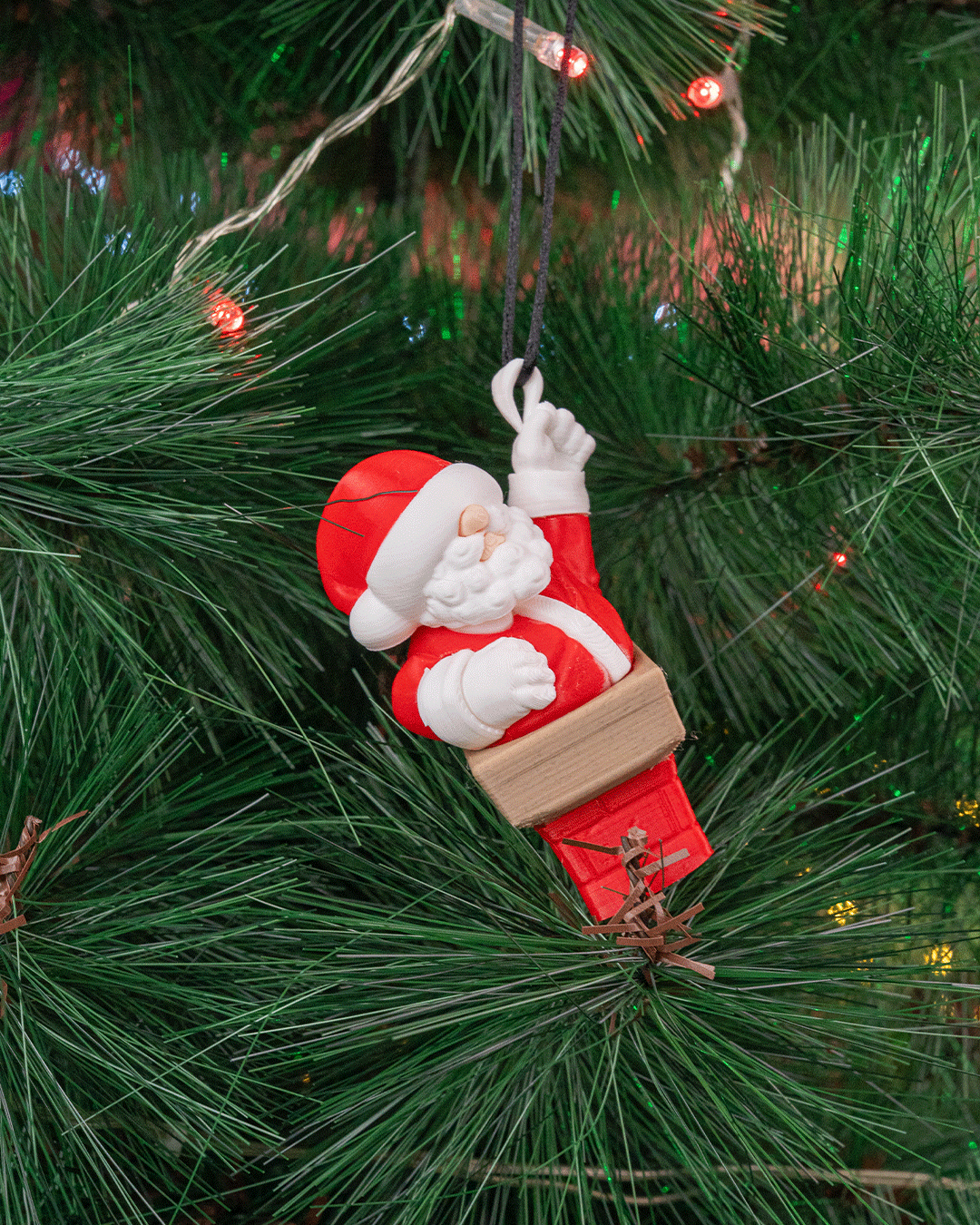 Up the Chimney Christmas Ornament – Stuck on Holiday Spirit!