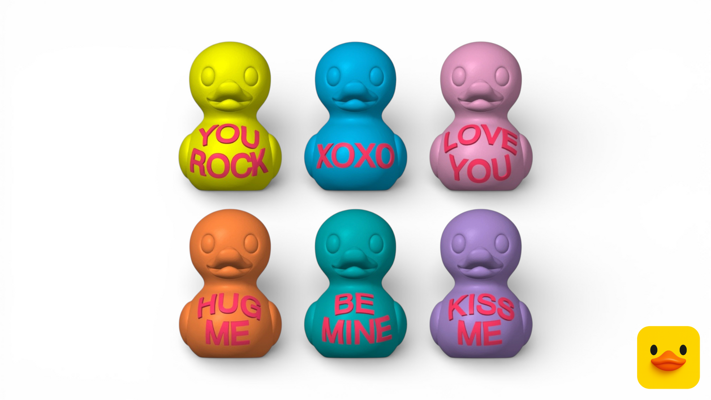 Set of Valentine’s Candy Ducks (7)