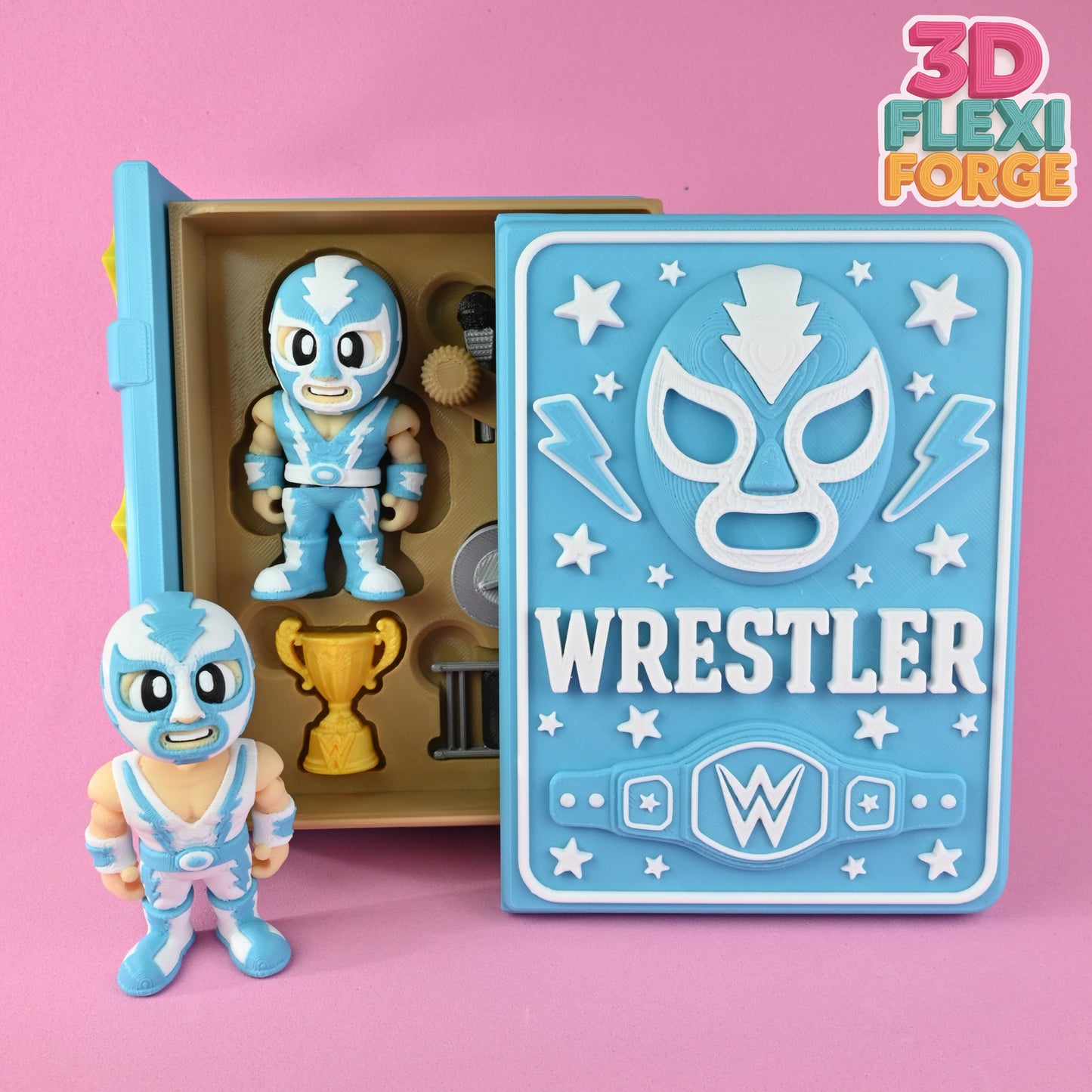 Wrestler Book Playset